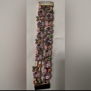 Betsey Johnson Crystal Multi-Row Bracelet (Like New)